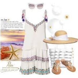 HEMANT AND NANDITA Silk Ivory embroidered Dress Size S